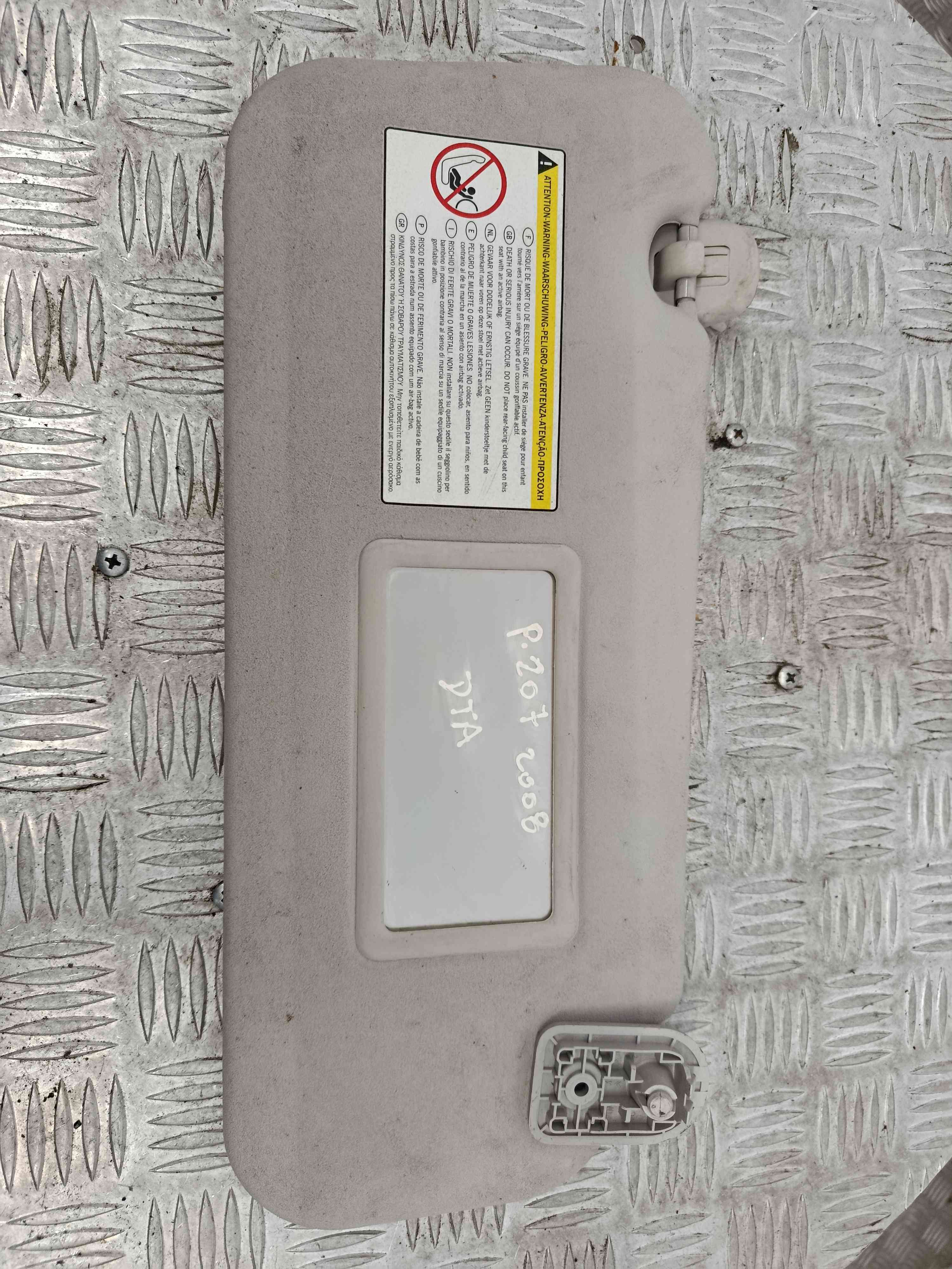 Pála de Sol Direita - PEUGEOT 207 (WA_, WC_), 207/207+ (WA_, WC_)-38495442 Pála de Sol Direita - PEUGEOT 207 (WA_, WC_), 207/207+ (WA_, WC_)-38495442