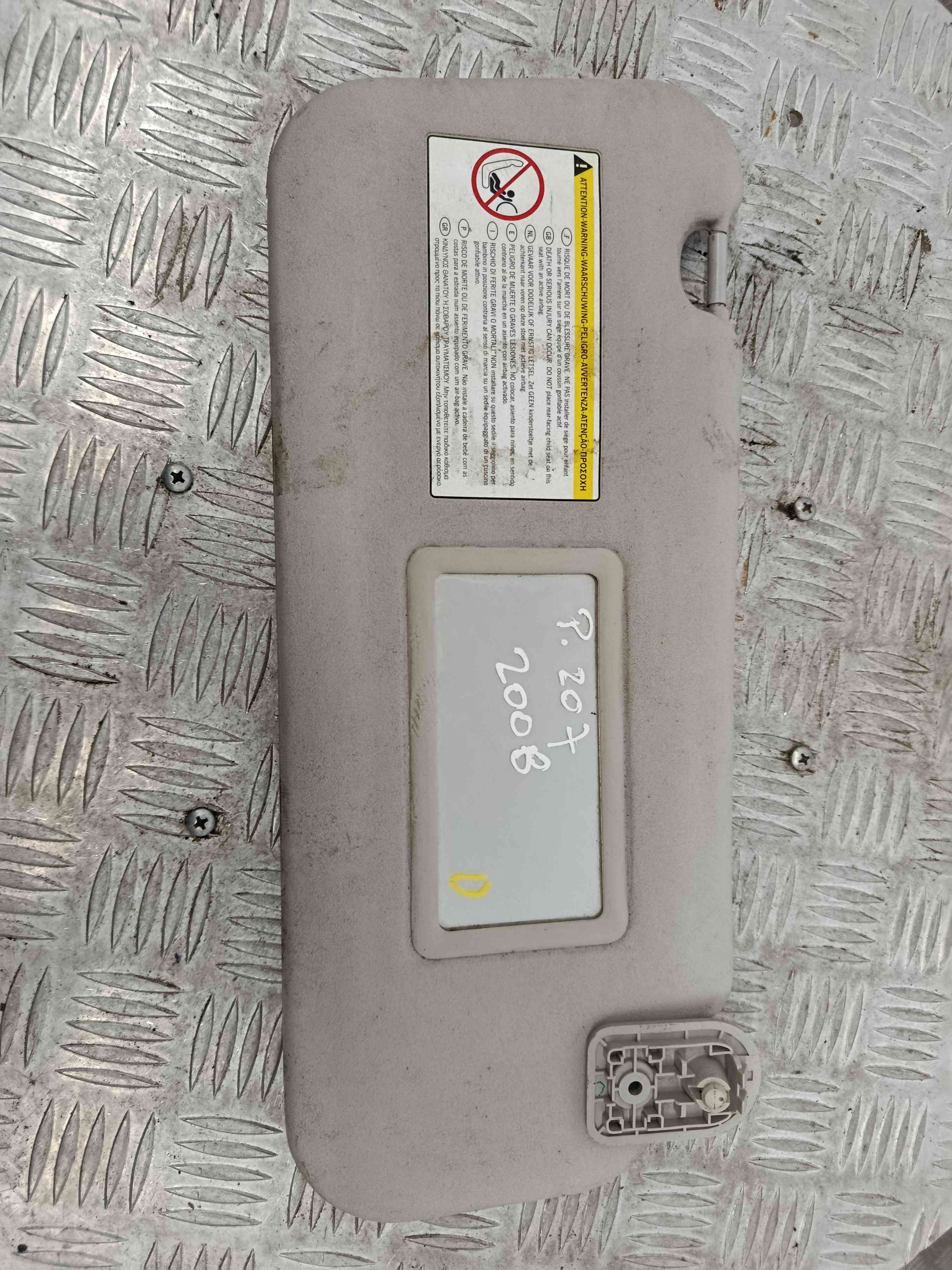 Pála de Sol Direita - PEUGEOT 207 (WA_, WC_), 207/207+ (WA_, WC_)-38525699 Pála de Sol Direita - PEUGEOT 207 (WA_, WC_), 207/207+ (WA_, WC_)-38525699