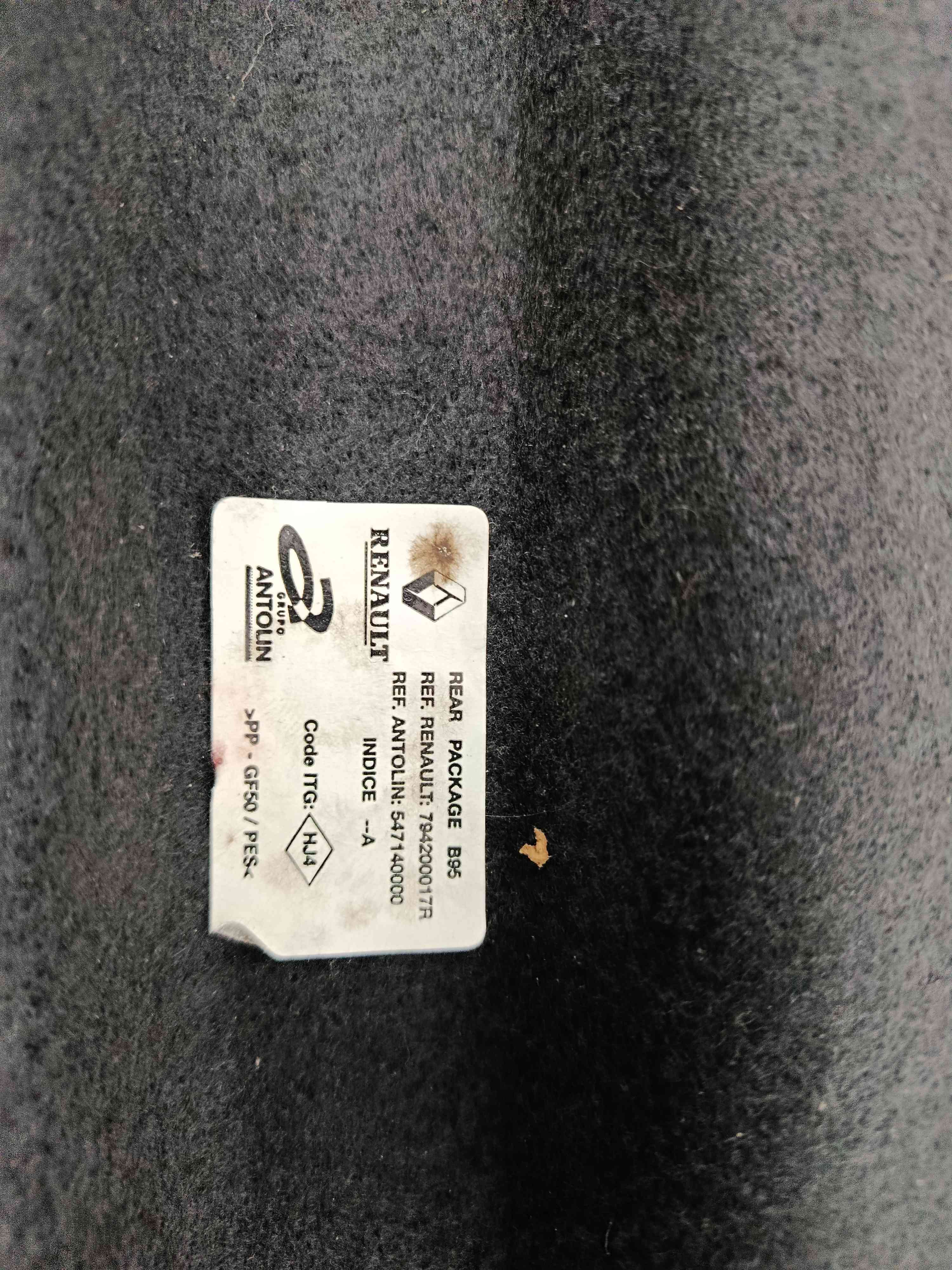 Chapeleira / Tampo da Mala 794200017R - RENAULT MEGANE III Hatchback (BZ0/1_, B3_)-38639846