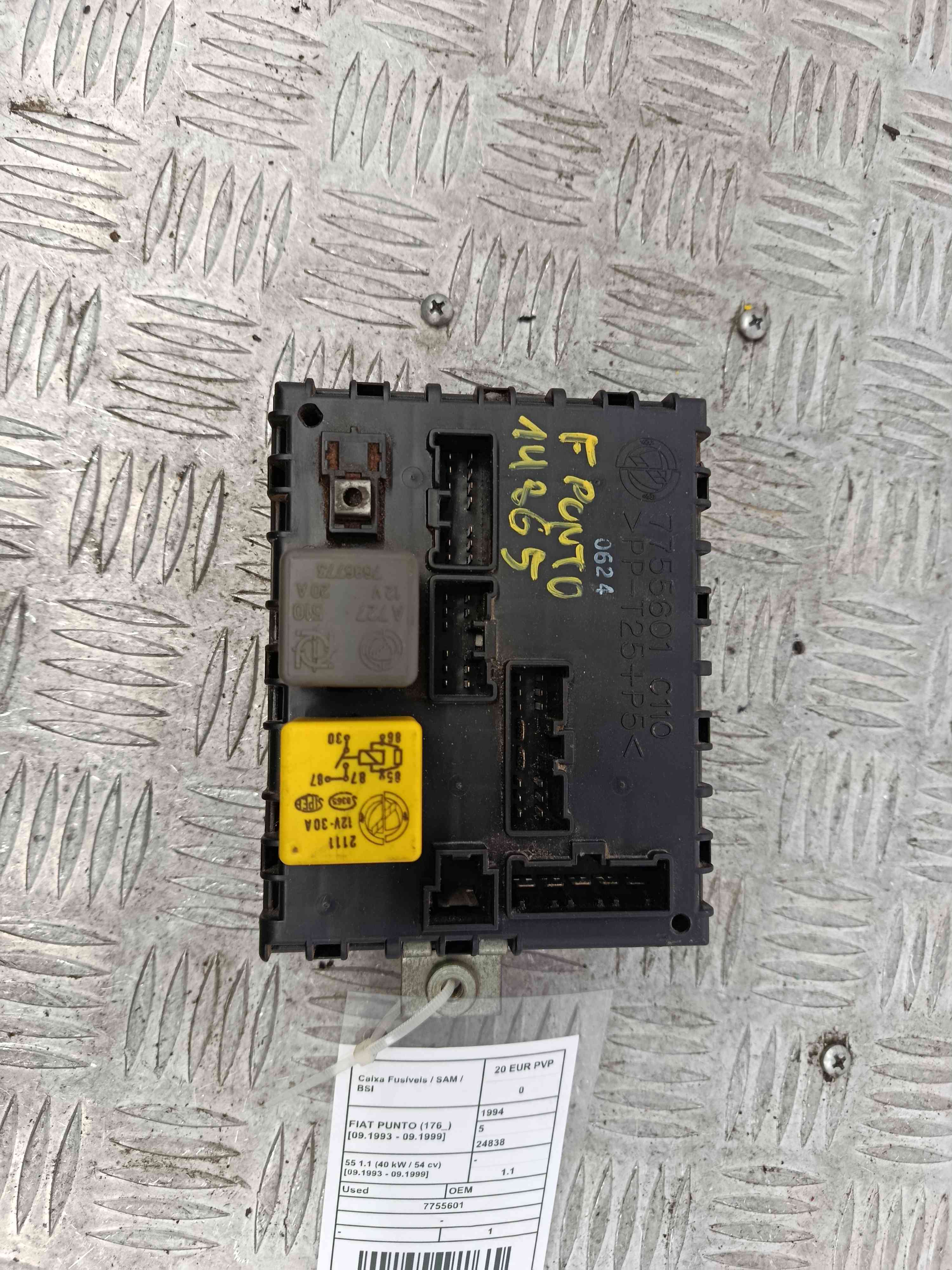 Caixa Fusíveis / SAM / BSI 7755601 - FIAT PUNTO (176_)-38816363