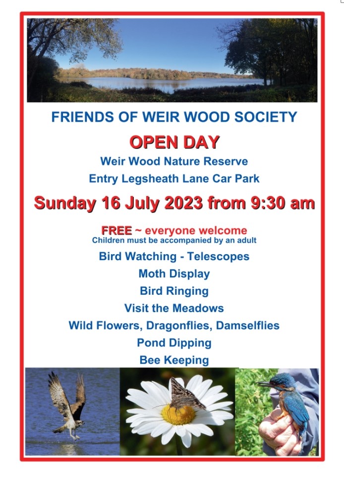 Friends of Weir Wood Open Day -