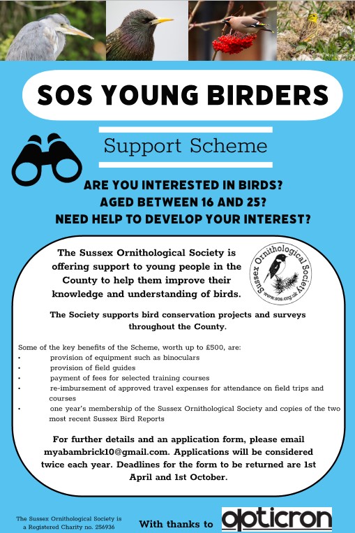 SOS Young Birders Support Scheme -