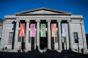 Image of the main entrance to the Music Hall in Aberdeen