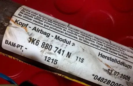 Airbag Cortina Esquerdo