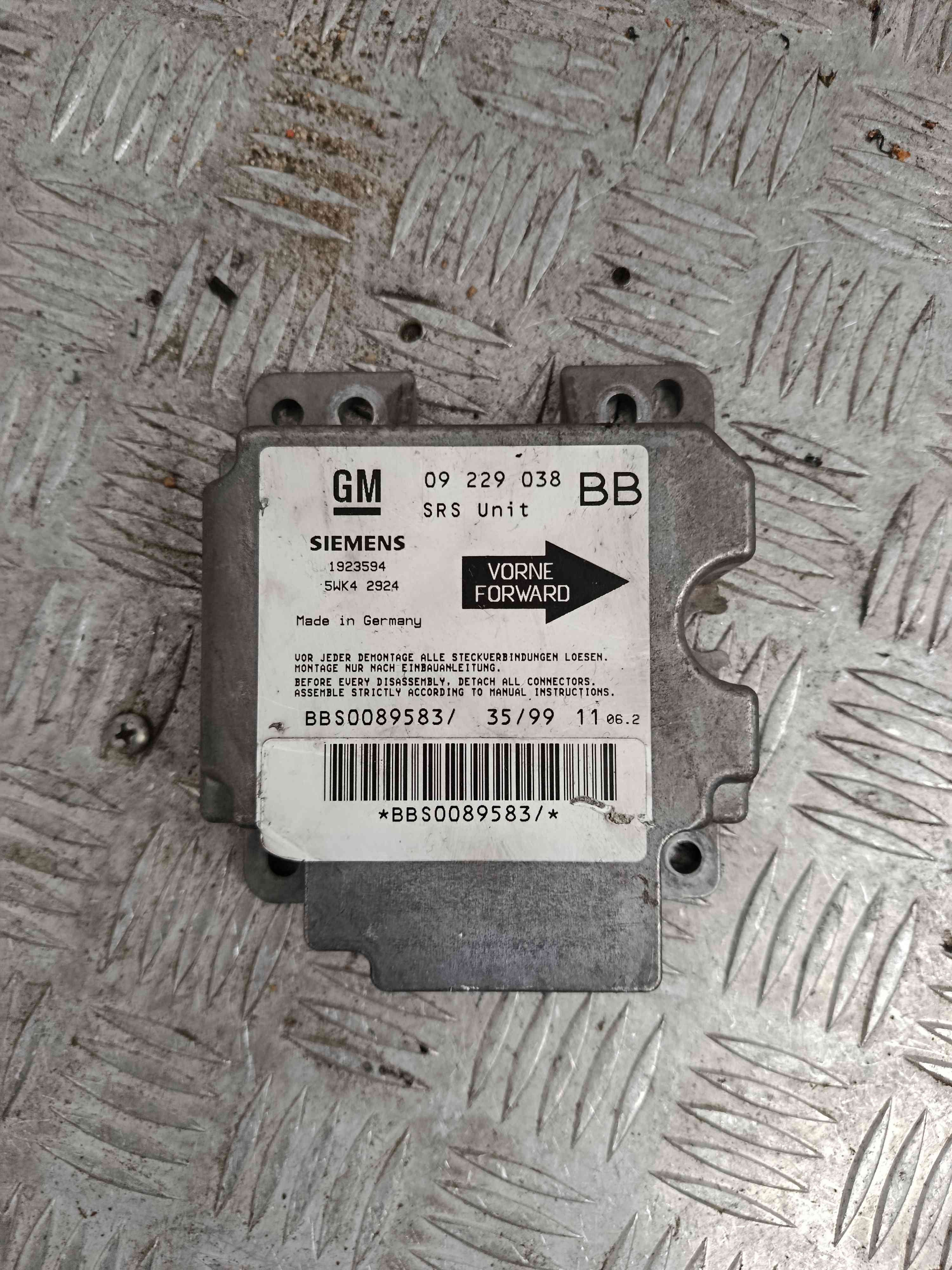 Airbag control unit / ECU Airbag