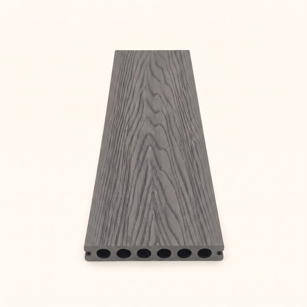 Grey composite decking board