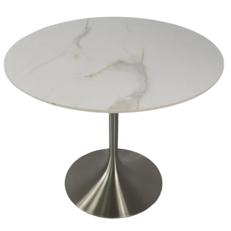 Round Pedestal Dining Table - White