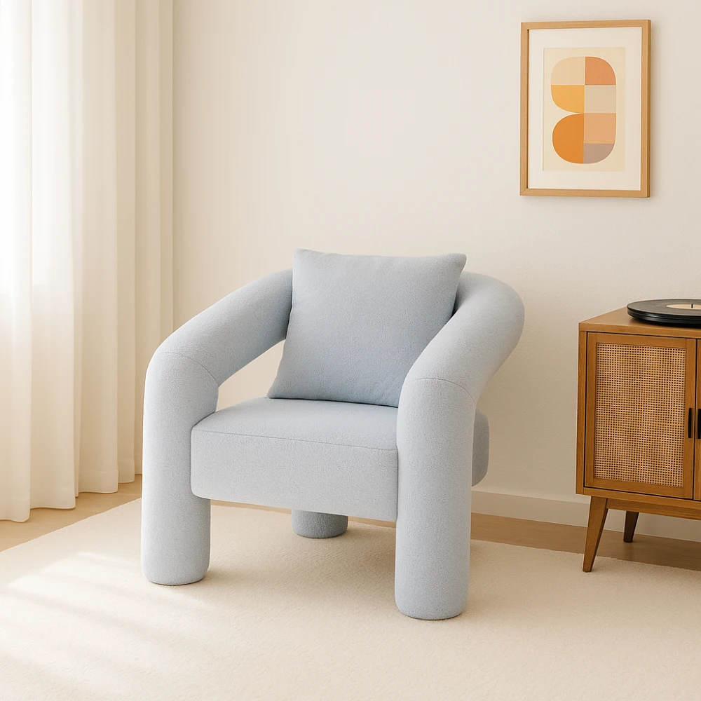 Grey Upholstered Dining Chair