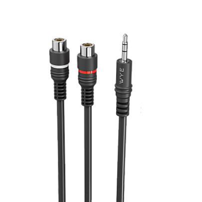 3.5mm Male to 2 RCA Female Audio Splitter Cable 0.1m