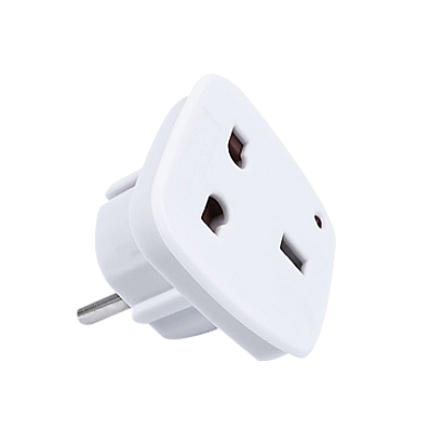 UK to Europe 2-Pin Travel Adaptor