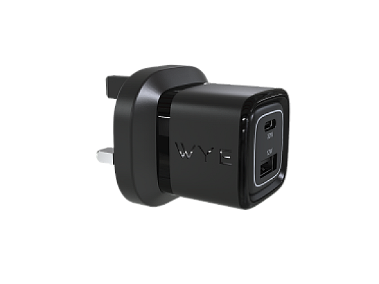 32W Dual Port USB-C & USB-A Power Adapter (GaN III)