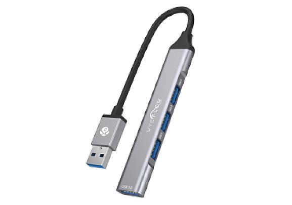 WYEFLOW 3.0 (5 Gbps) Ultra Slim Multi USB Hub with USB-A Connector  10 Times Faster than USB 2.0