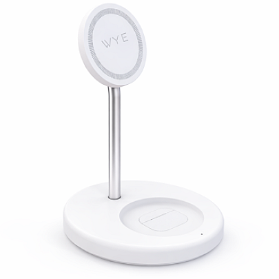 15W 2-in-1 Magnetic Desktop Wireless Charger