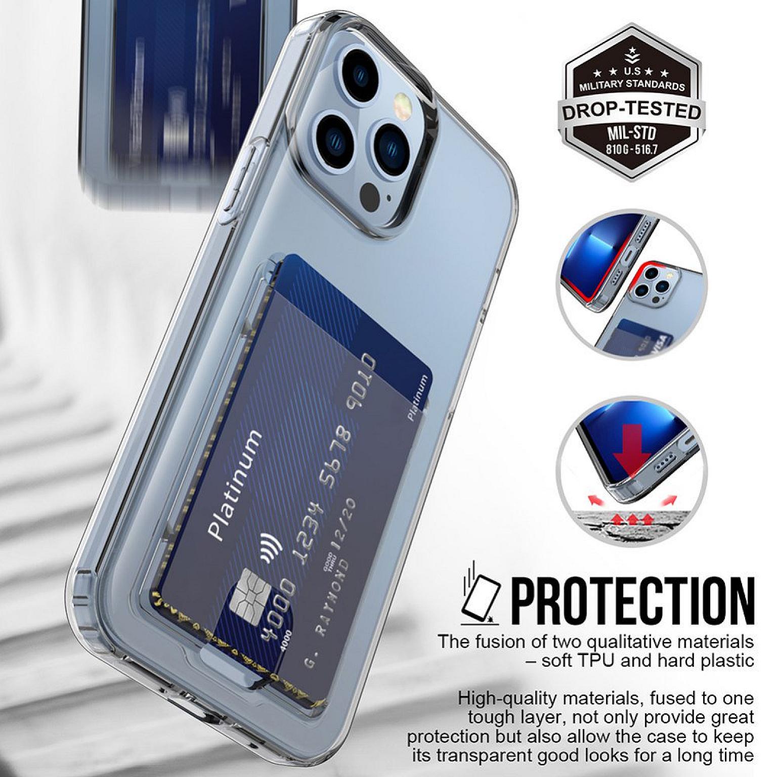 Galaxy S22 Plus  TPU Card Slot Clear Case