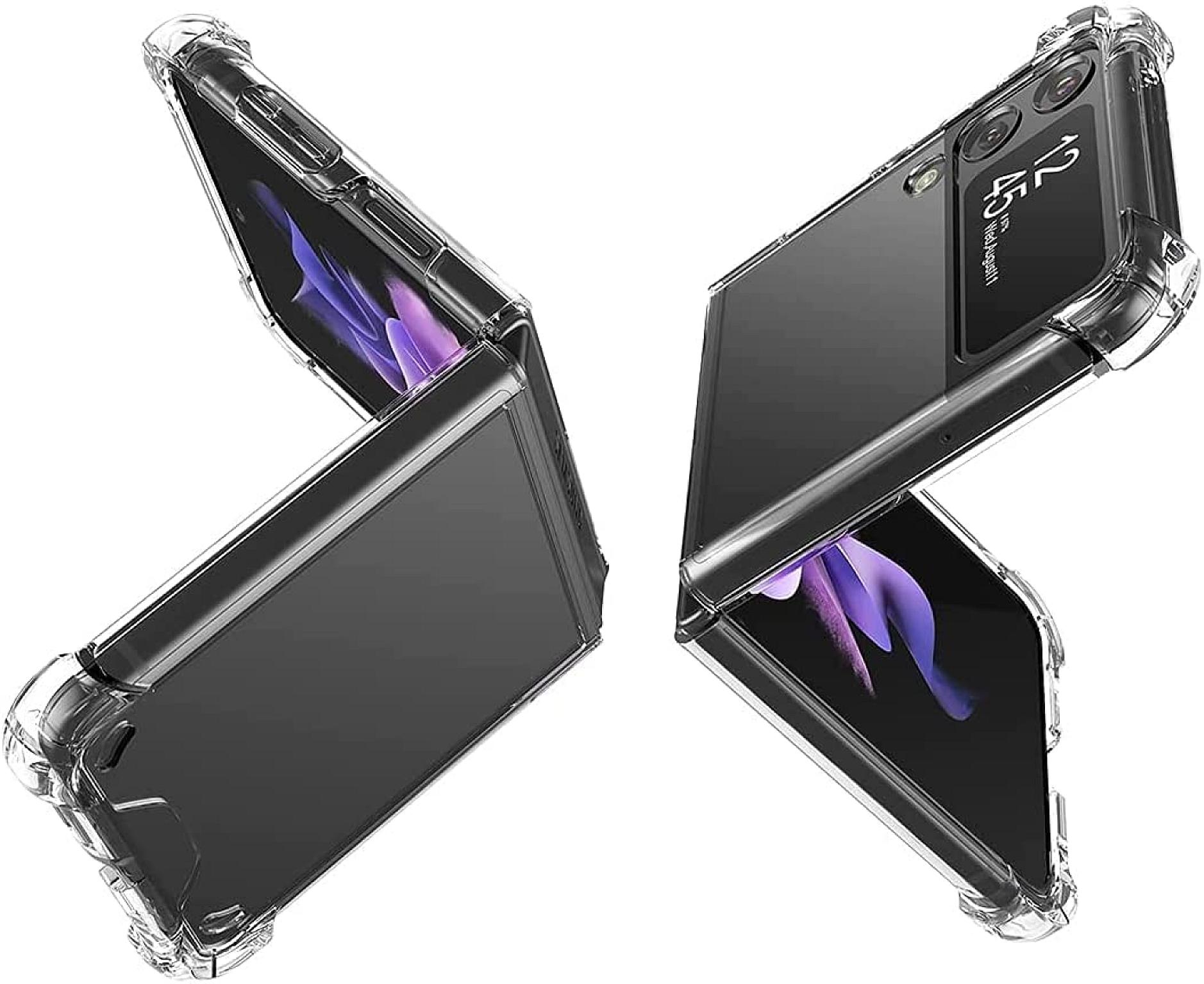 Galaxy Z Flip 3 Clear Anti Drop Case