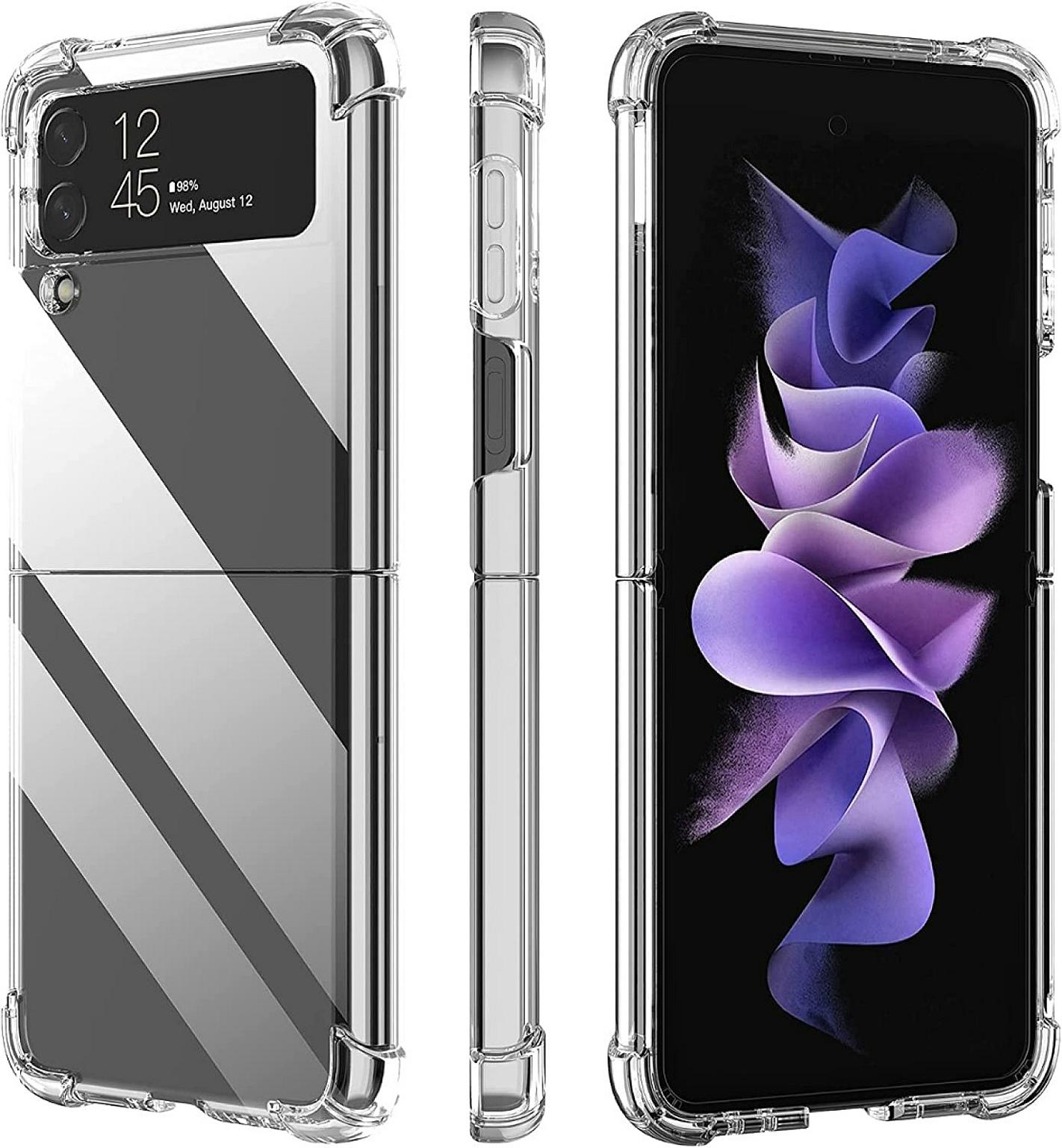 Galaxy Z Flip 3 Clear Anti Drop Case