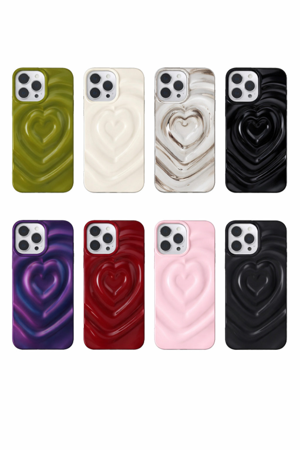 Galaxy A14 Heart Plating 3D Case