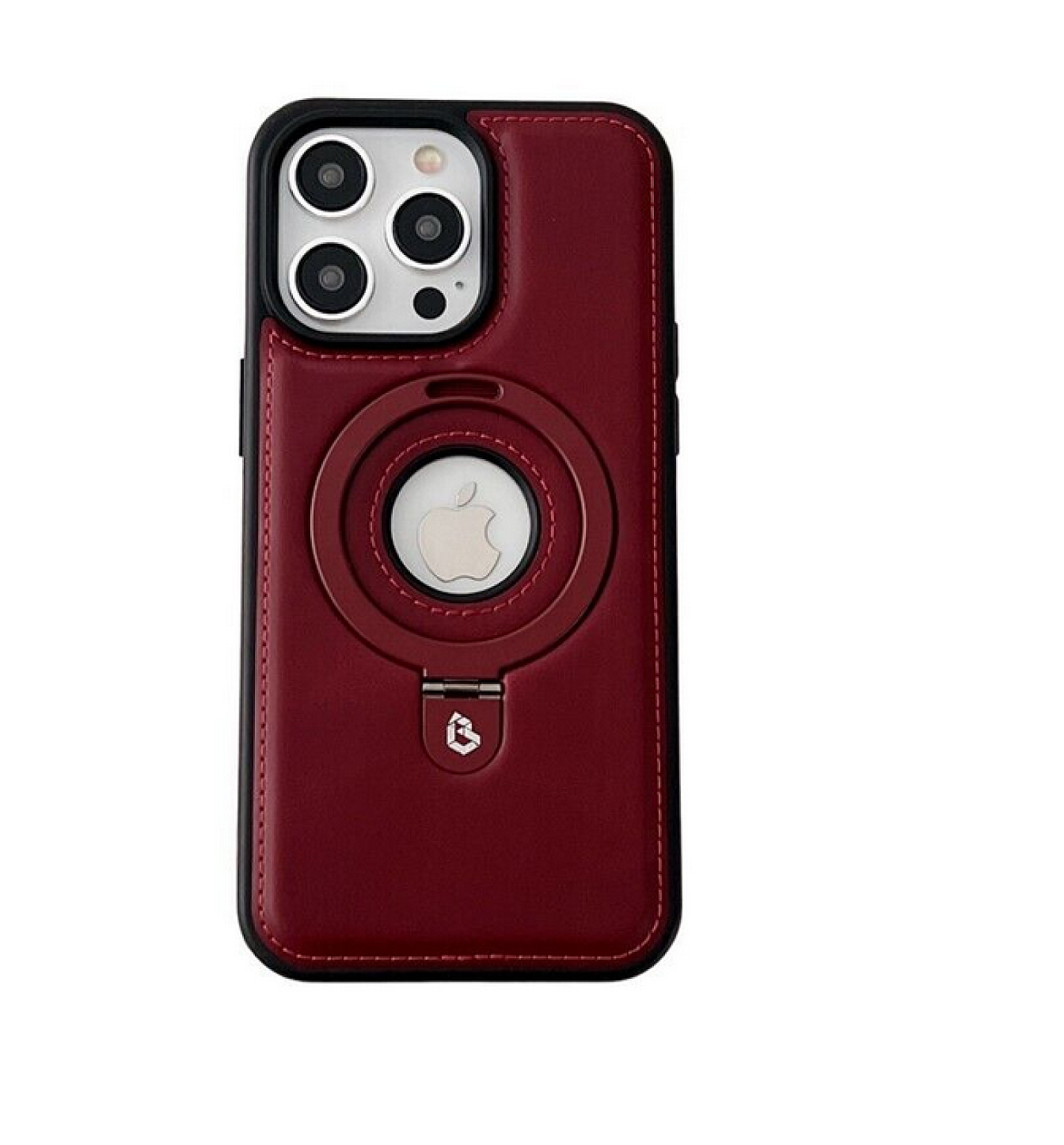 Galaxy S24 Plus Premium PU Leather Magsafe Stand Case