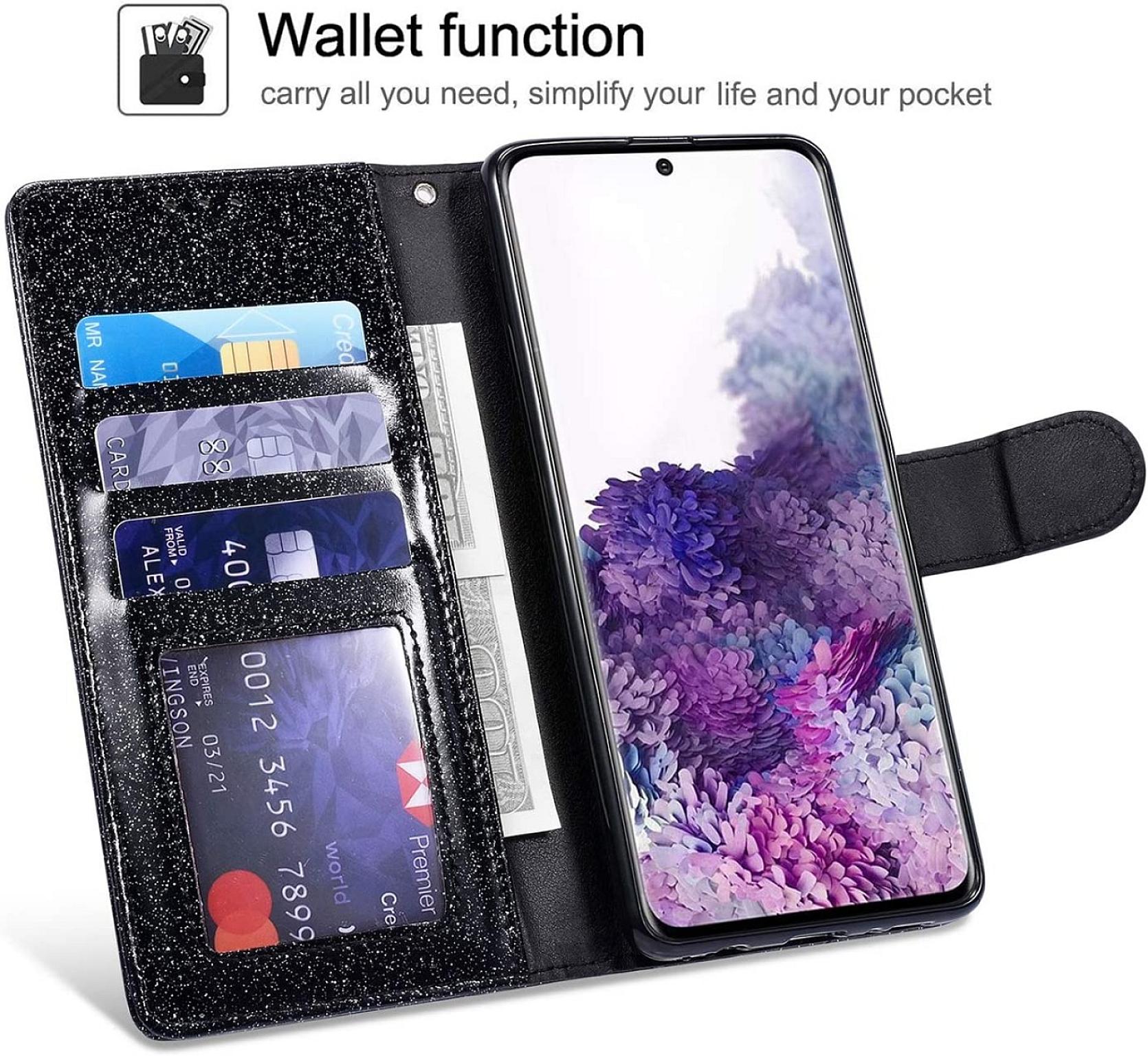 iPhone 7/8 Plus Wallet Heart Shiny Case