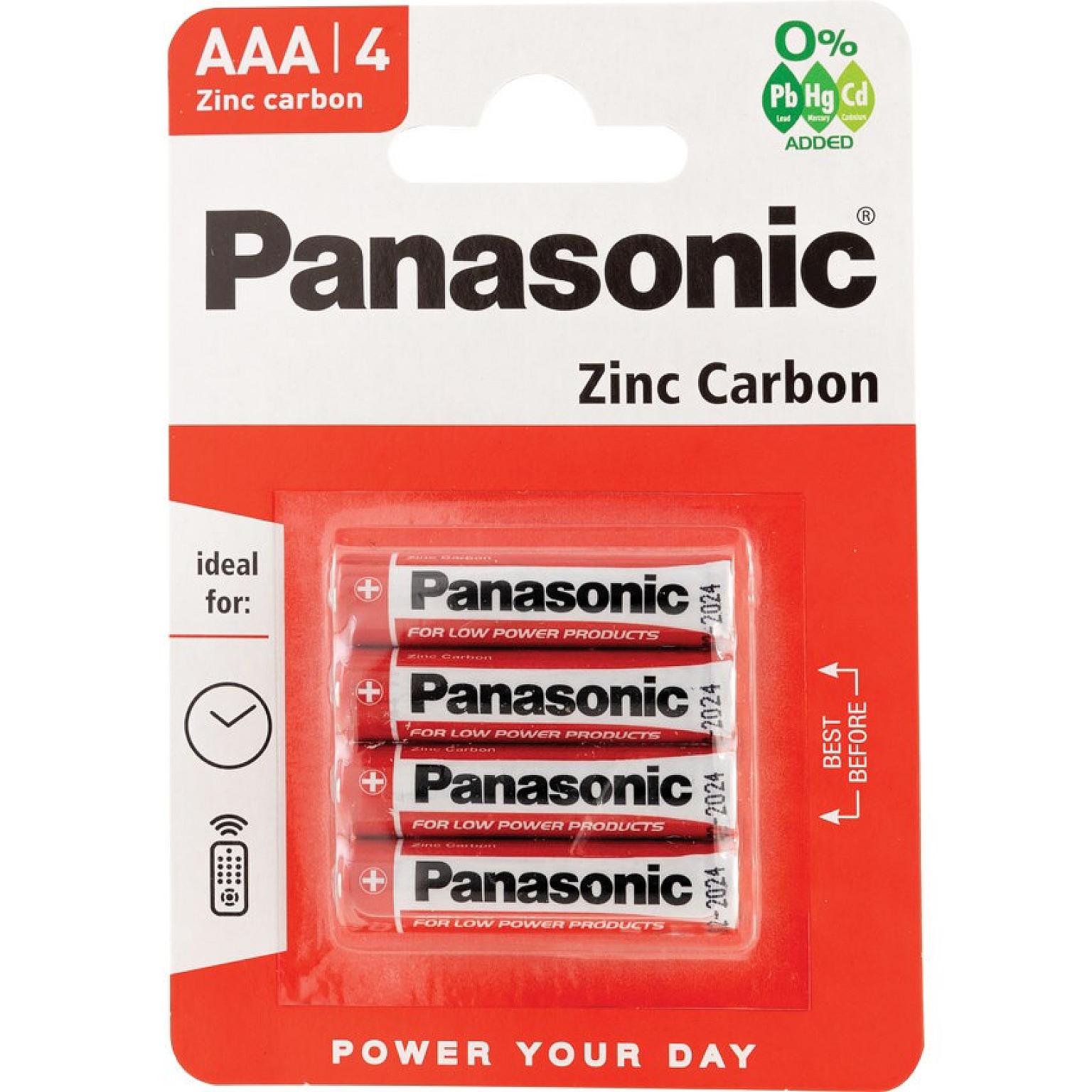 Panasonic Zinc Carbon Batteries Pack of 4