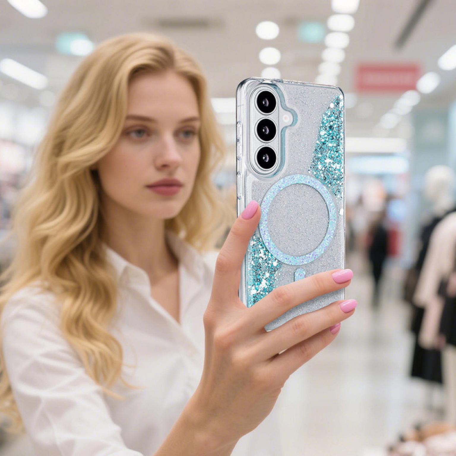 Galaxy S26 Sparkle Magnetic Ring FC26 Case