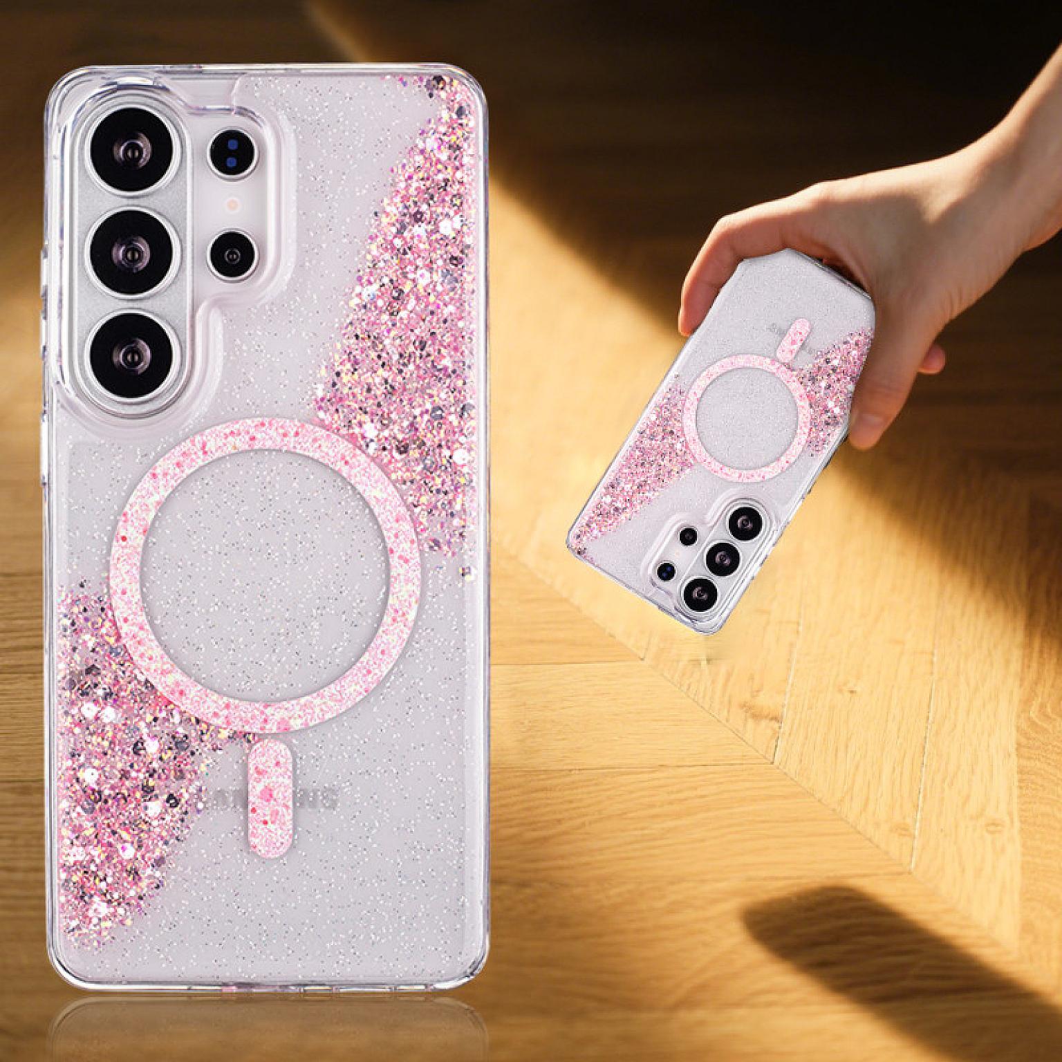 Galaxy S25 Ultra Sparkle Magnetic Ring FC26 Case