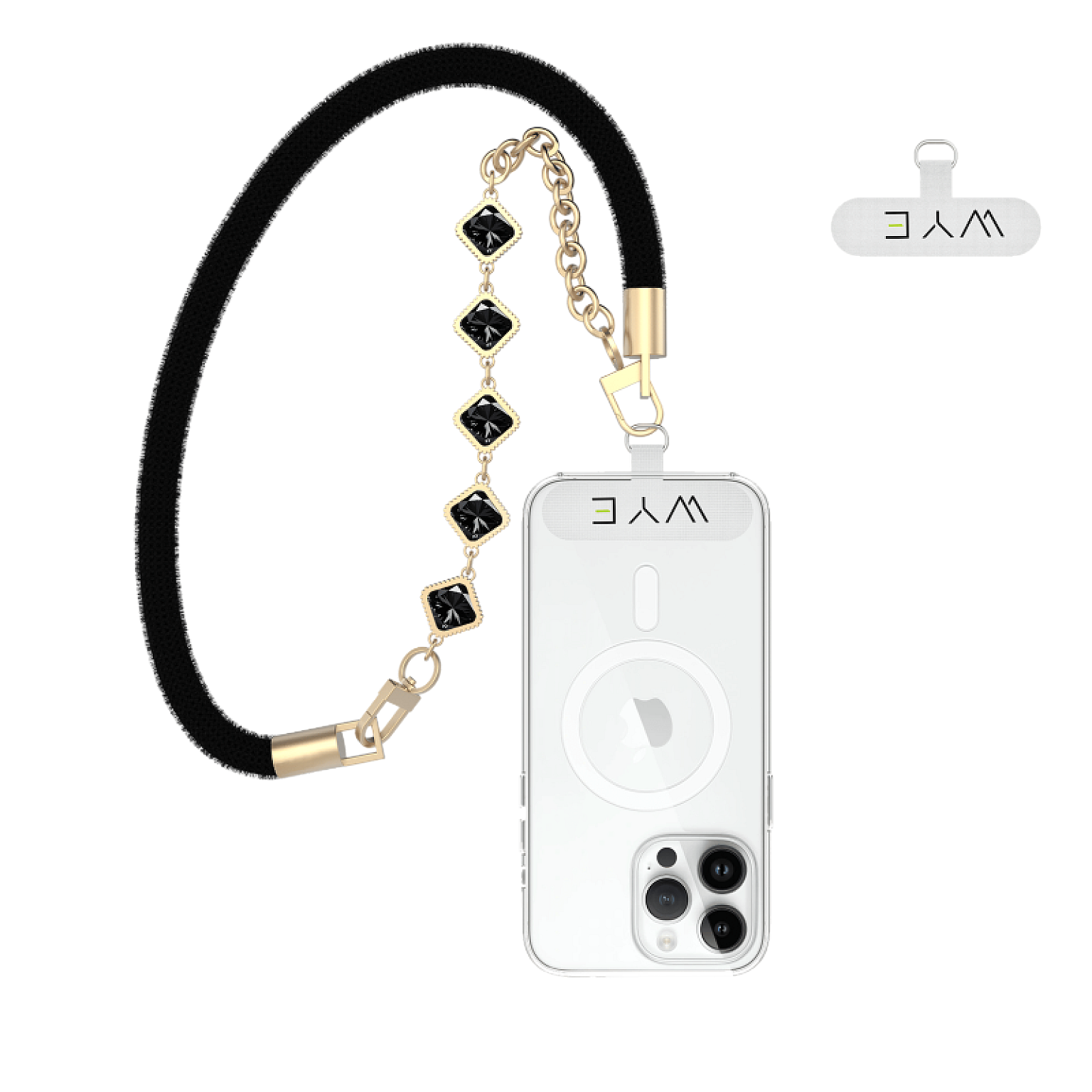 LY07 Glittery Lanyard 0.4m