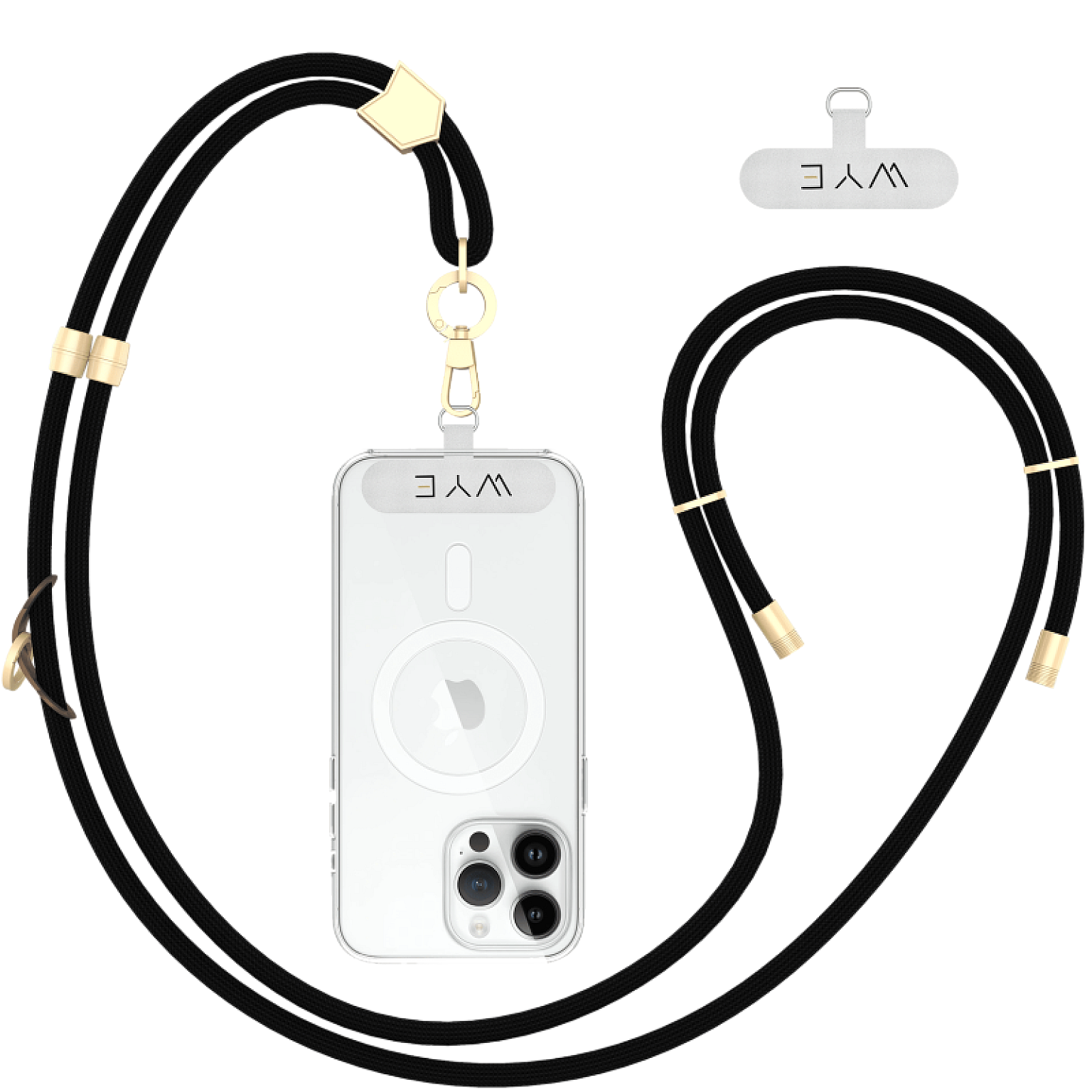 LY10 2-in-l Adjustable Lanyard 1.5m