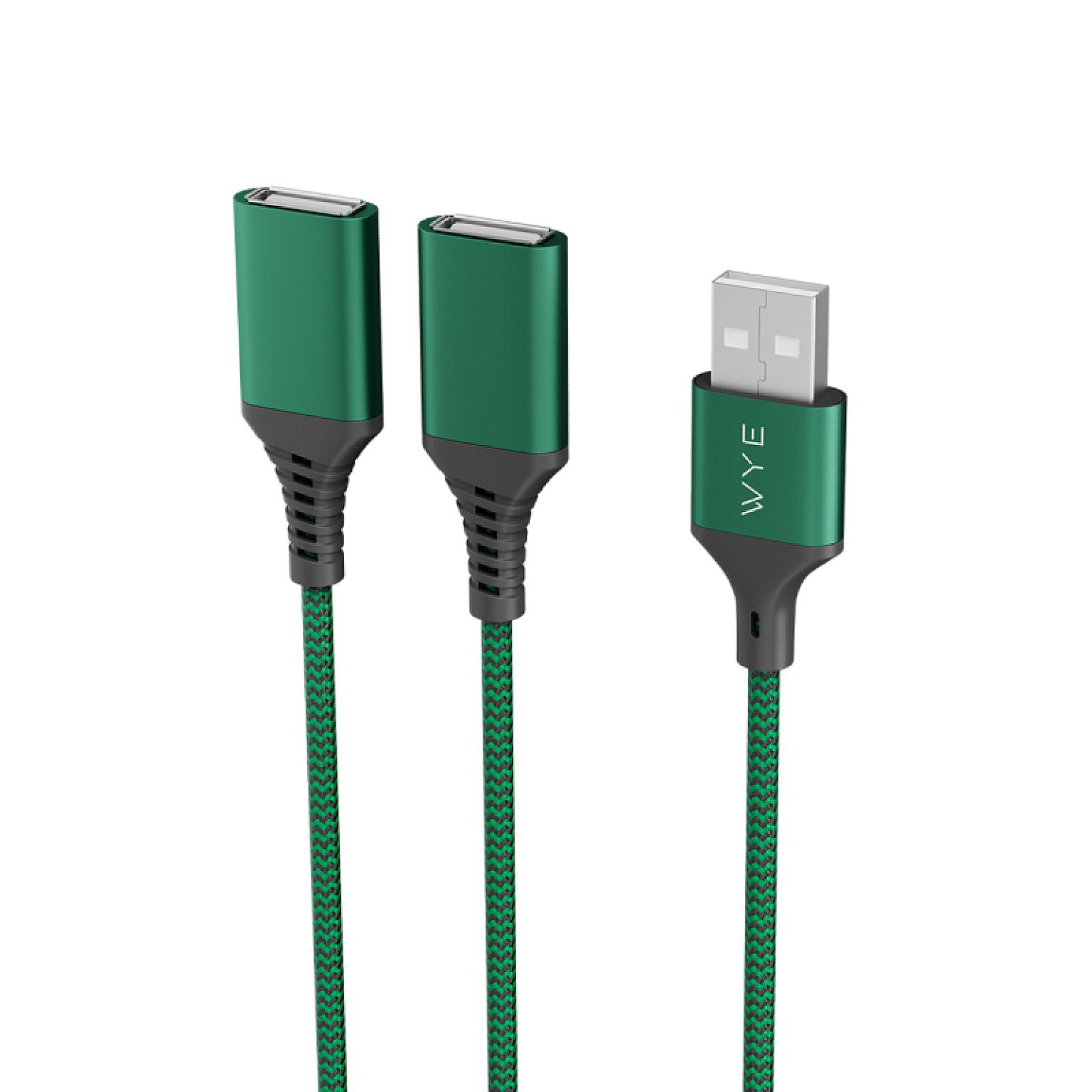 USB-A Male to 2 USB-A Female splitter cable 0.3m