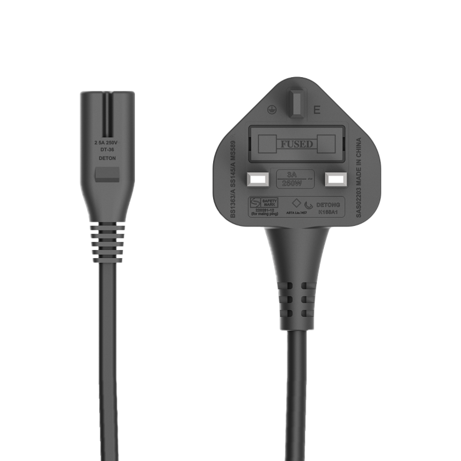 Universal C7 Figure-8 Power Cable 1.5m