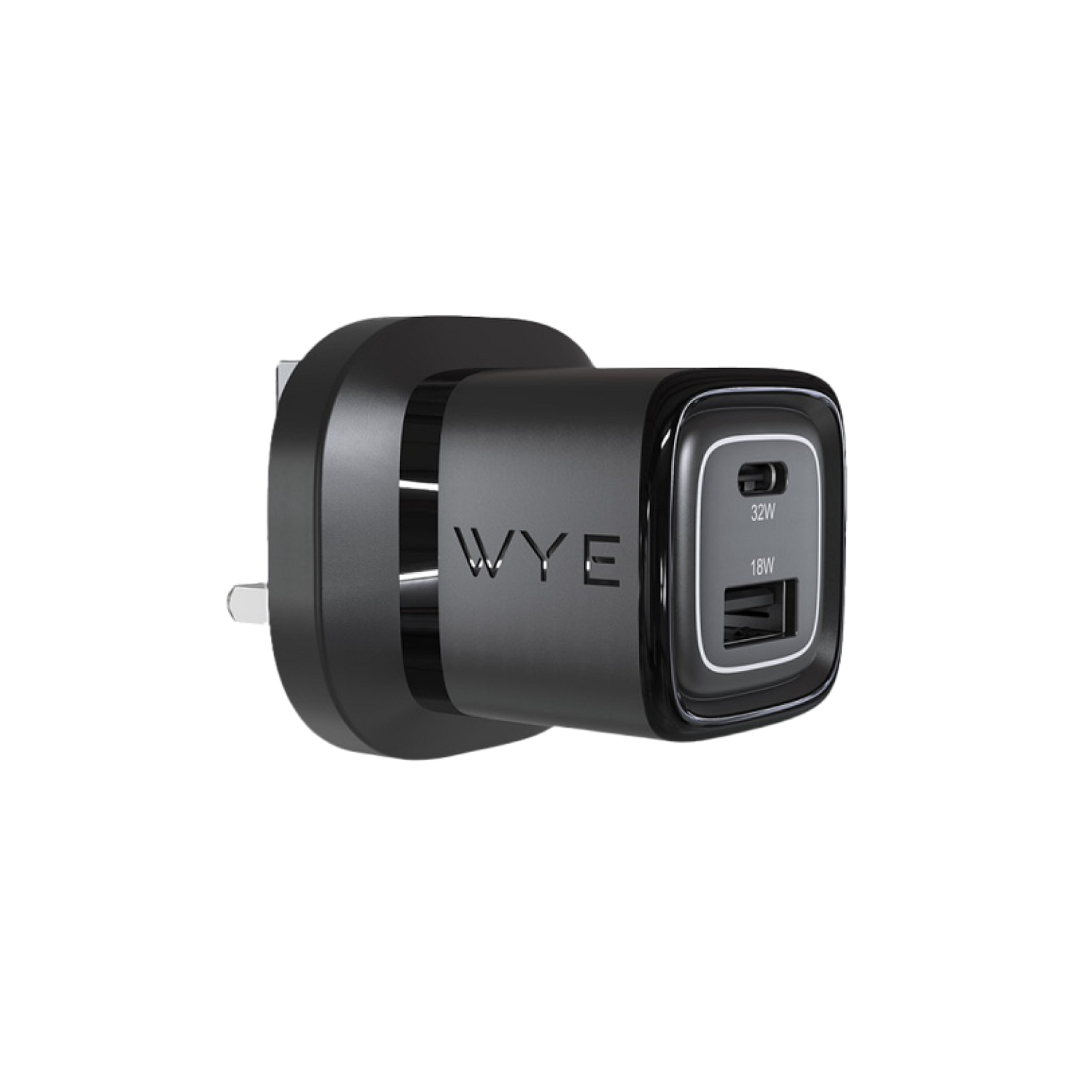 32W Dual Port USB-C & USB-A Power Adapter (GaN III)
