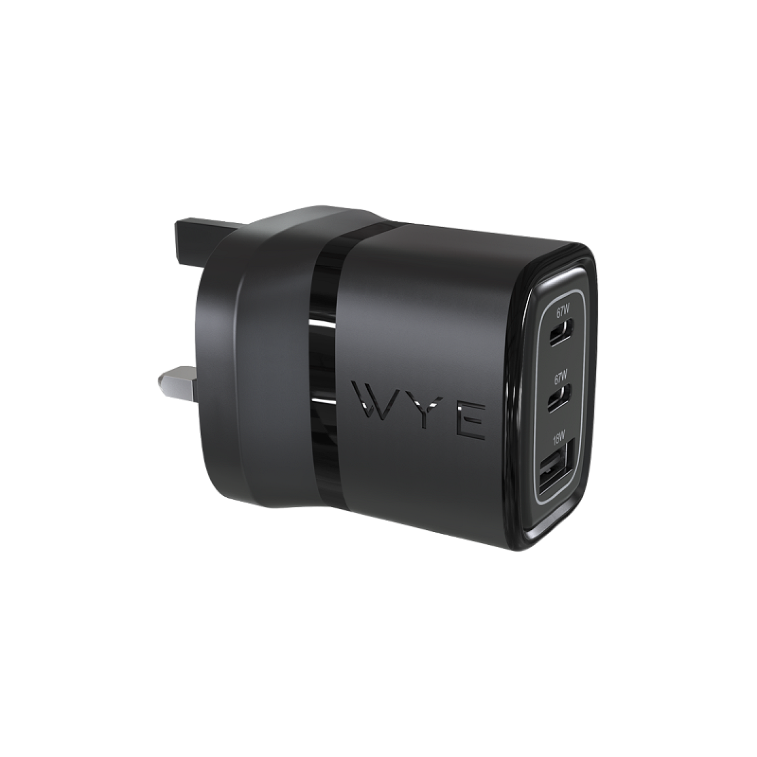 67W Dual USB-C & USB-A Power Adapter (GaN III)