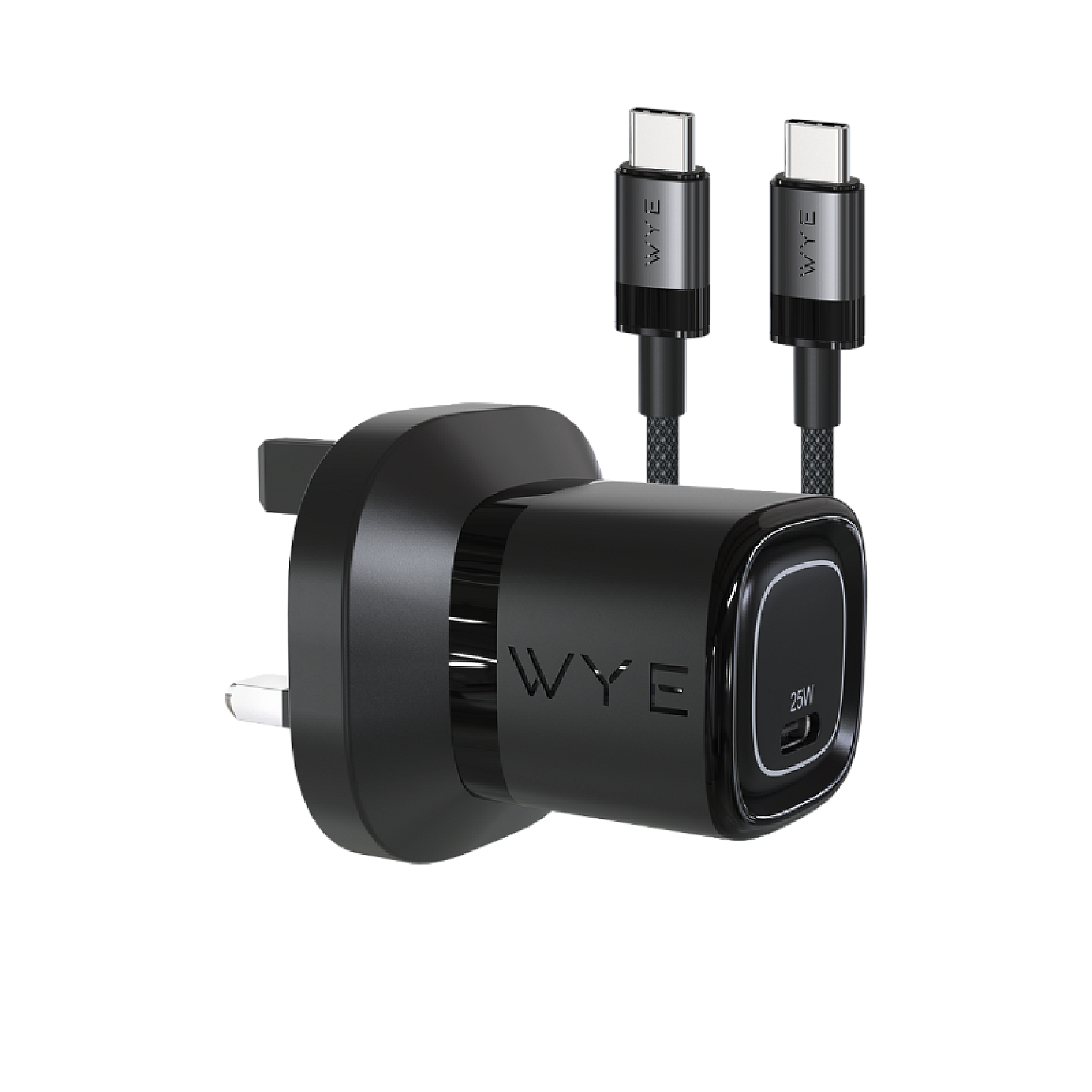 25W Single USB-C Charging Kit with USB-C to USB-C Cable (Gan III)
