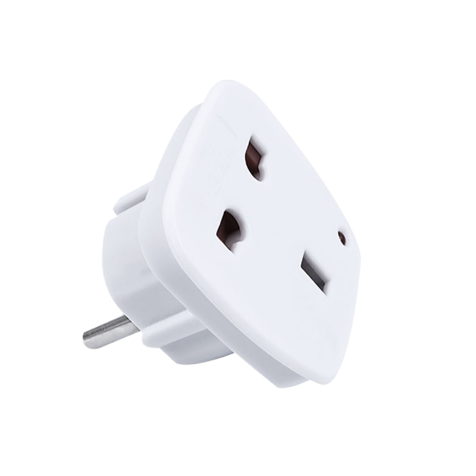 UK 3-PIN to Europe 2-PIN Travel Adaptor