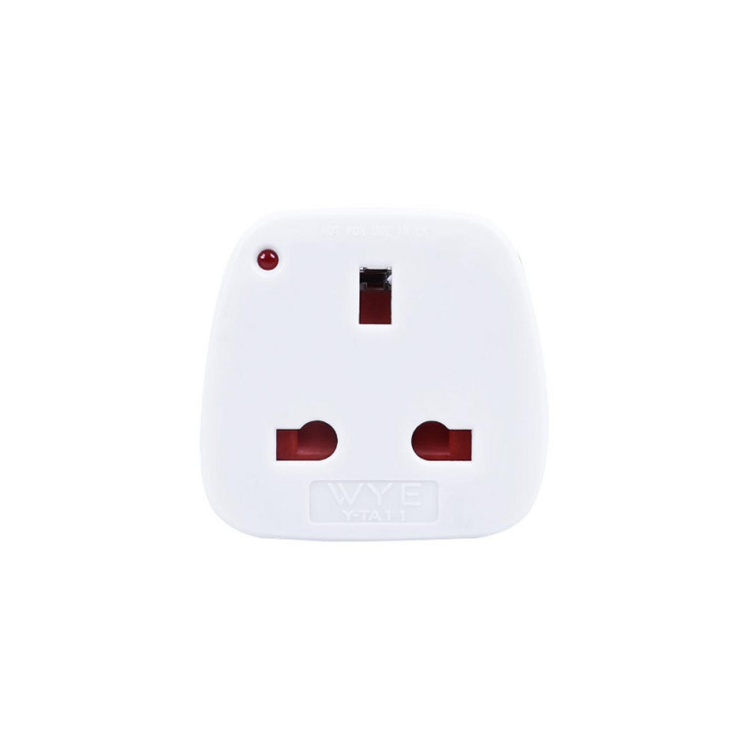 UK 3-PIN to Europe 2-PIN Travel Adaptor