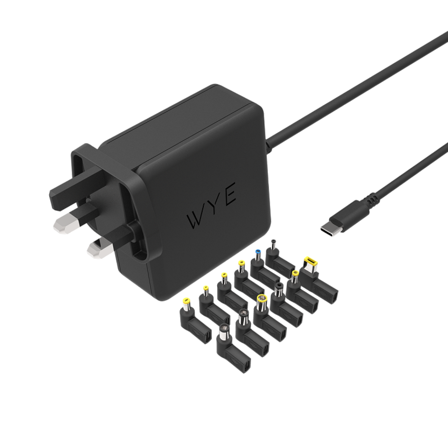 GaN 65W Universal USB-C Laptop Charger with 12 Different Tips