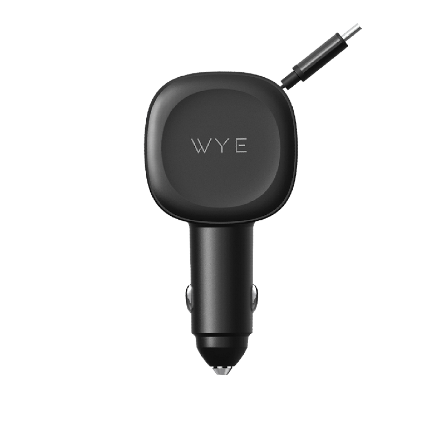 3-IN-1 Fast Charging In-Car Charger with Built-in Retractable Cable & USB A, USB C ports