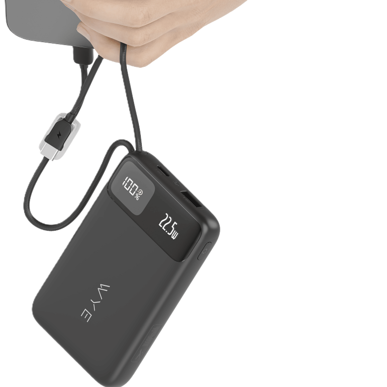 10K Power Bank with Built-in Cables PB65