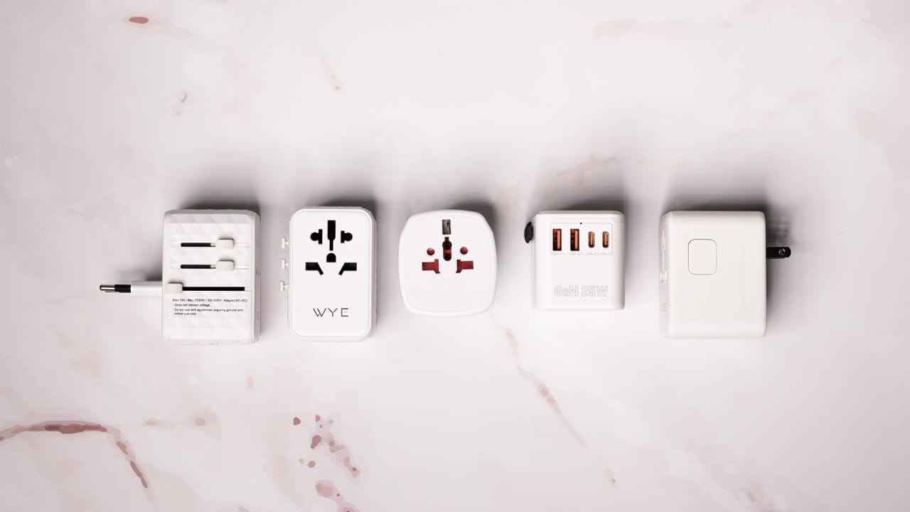 Selection of WYE travel adaptors