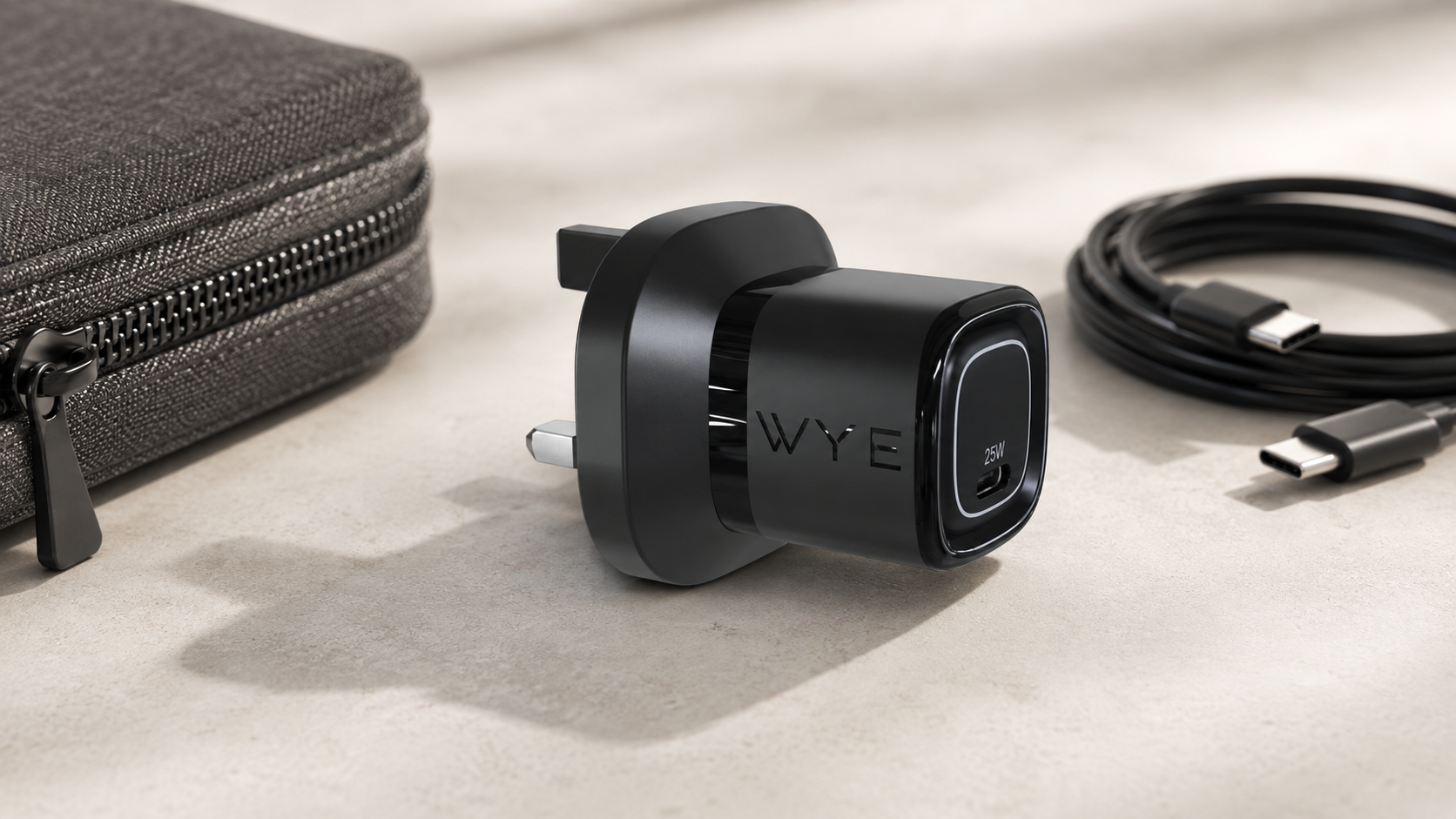 Compact WYE 25W USB-C power adaptor