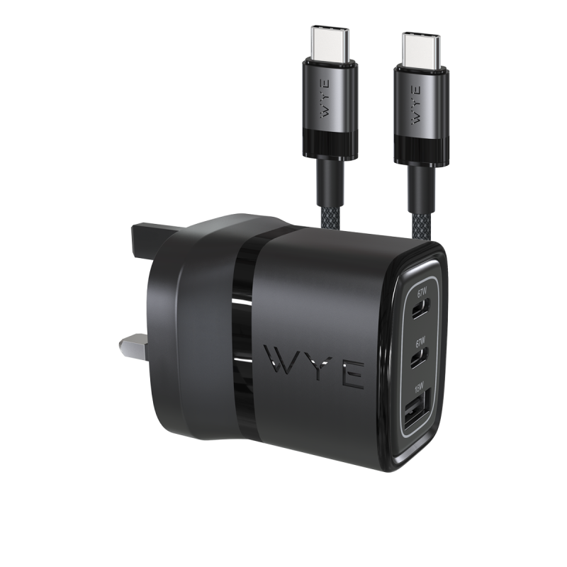 A power adapter and cable
