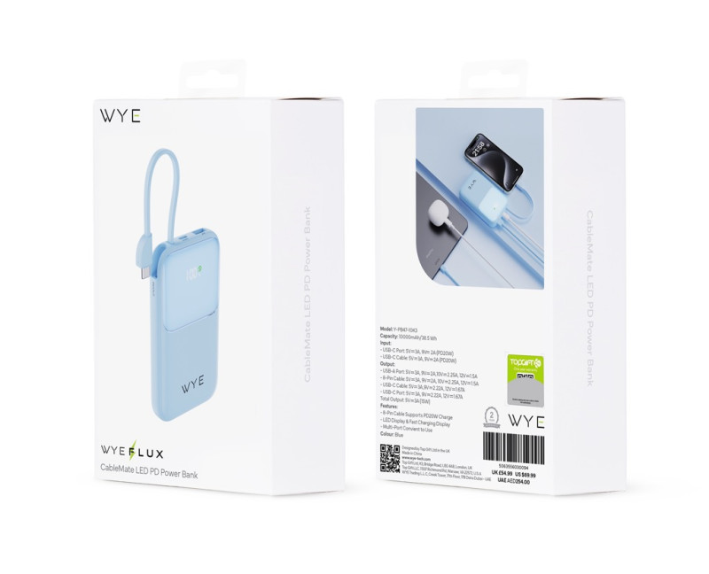 CableMate LED PD Power Bank