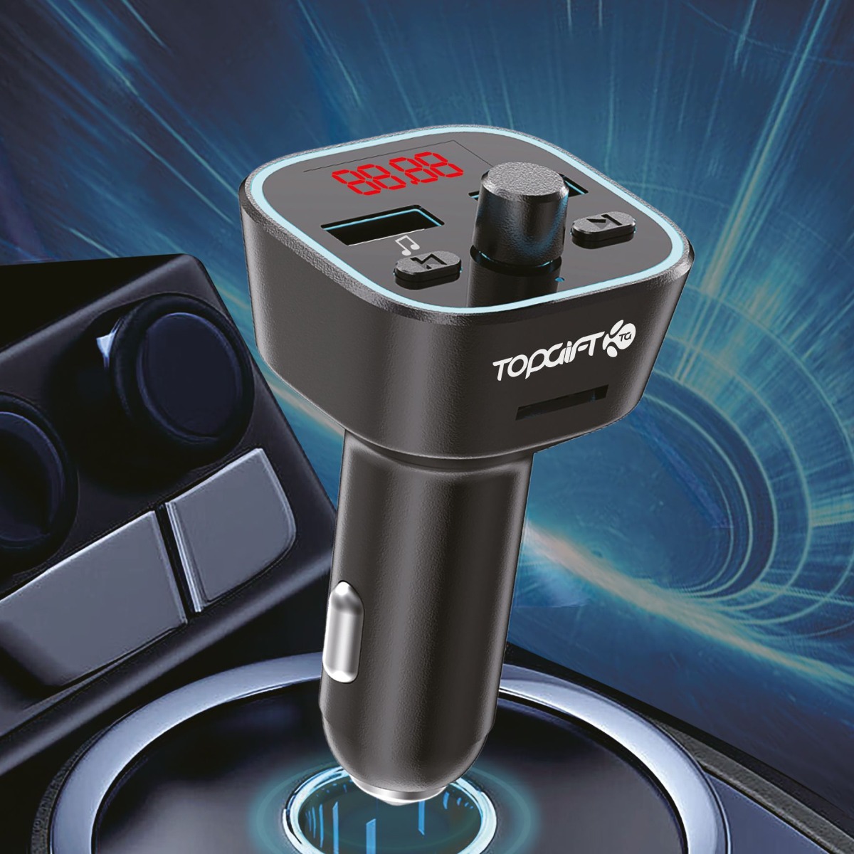 WYEFLOW In-Car FM/Bluetooth MP3 & In-Car Charger