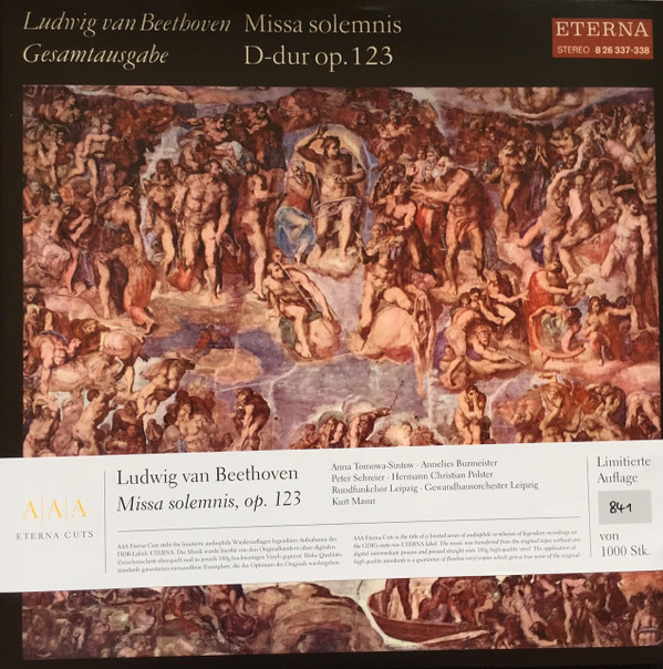 GEWANDHAUSORC LEIPZIG / K.MAS — BEETHOVEN MISSA SOLEMNIS