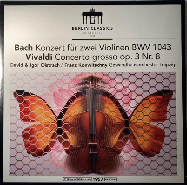 DAVID & IGOR OISTRACH / LEIPZ — BACH DOUBLE CONCERTO FOR VIOL