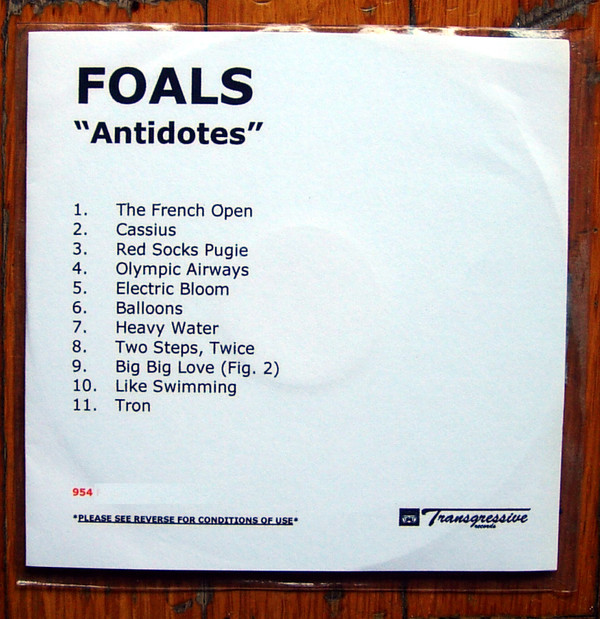 FOALS — ANTIDOTES