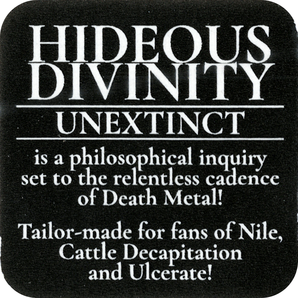 Hideous Divinity — Unextinct