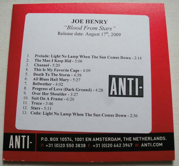 Joe Henry — Blood From Stars