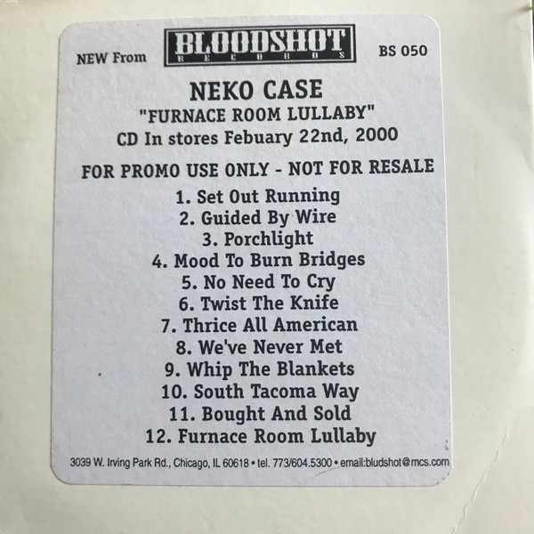 NEKO CASE — FURNACE ROOM LULLABY