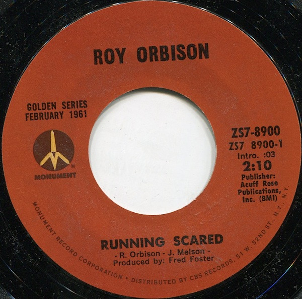 ROY ORBISON — RUNNING SCARED